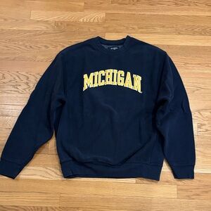 Michigan Navy Crewneck Sweatshirt